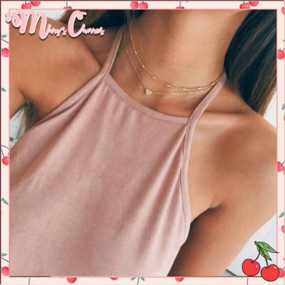 🍒DAINTY Layered Heart 💖 Choker - Picture 1 of 4